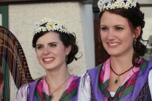 Prinzessin Lisa Streuβnig und Königin Brigitte Maier Narzissenfest 2017